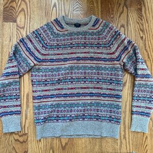 J. Crew Men’s Medium Multicolor Crew Neck Sweater